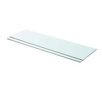 vidaXL Shelves 2 Pcs Panel Glass Clear 90x25 cm, Multi