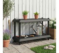 VidaXL Shelving Unit 2-Tier 100 X 40 X 55.5 Cm PP Anthracite