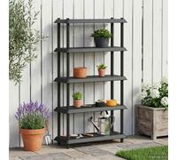 VidaXL Shelving Unit 5-Tier 100 X 40 X 177 Cm PP Anthracite