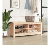 vidaXL Shoe Bench 110x38x45.5 cm Solid Wood Pine