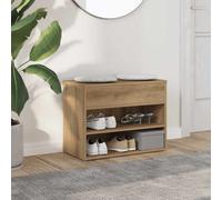vidaXL Shoe Bench Artisan Oak 60x30x45 cm Engineered Wood