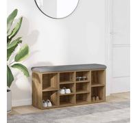 Shoe Bench Entryway Storage Bench Hallway Shoe Rack Engineered Wood vidaXL