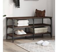 Shoe Bench Hallway Shoe Cabinet Storage Bench Seat Engineered Wood vidaXL