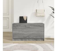 Shoe Bench Grey Sonoma 80x24x45 cm Engineered Wood