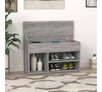 (grey sonoma) vidaXL Shoe Bench Chipboard Home Shoe Organiser Rack Hall Bench Multi Colours