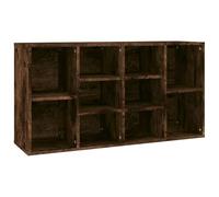 vidaXL Shoe Bench Hallway Shoe Storage Cabinet Cupboard Bench Seat Organiser Shelf Storage Unit Holder Rack Bench Smoked Oak Engineered Wood