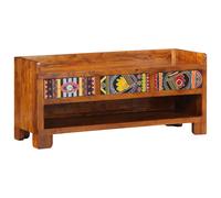 vidaXL Shoe Bench Honey Brown 100 x 35 x 45 cm Acacia Solid Wood, Acacia Wood Sh