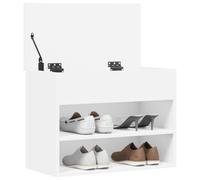 vidaXL Shoe Bench Household Supplies Living Room Hallway Wardrobe Storage Organisation Shoe Rack Cabinet Organiser Hall Bench Chipboard White