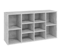 vidaXL Shoe Bench Concrete Grey 103x30x54.5 cm Engineered Wood UK HOT