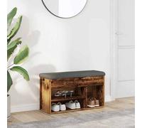 Vidaxl Shoe Bench Old Wood 82X32X45.5 Cm Engineered Wood