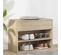 Shoe Bench Hallway Bench Seat Shoe Organiser Shoe Rack Engineered Wood vidaXL