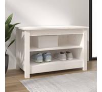 Solid Wood Pine Shoe Bench Wooden Storage Rack Multi Colours/Sizes vidaXL