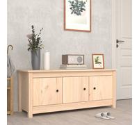 Shoe Cabinet 110x38x45.5 cm Solid Wood Pine