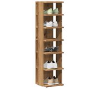 vidaXL Shoe Cabinet Artisan Oak 28x27x102 cm Engineered Wood