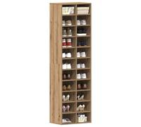 vidaXL Shoe Cabinet Artisan Oak 54x34x183 cm Engineered Wood