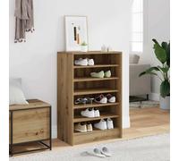vidaXL Shoe Cabinet Artisan Oak 60x35x92 cm Engineered Wood