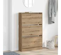 Shoe Cabinet with 4 Flip-Drawers Shoe Storage Shelf Shoe Rack Cupboard vidaXL