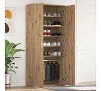 vidaXL Shoe Cabinet Artisan Oak 80 x 39 x 178 cm Engineered Wood