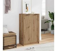 Vidaxl Shoe Cabinet Artisian Oak 59X35X100.5 Cm Engineered Wood