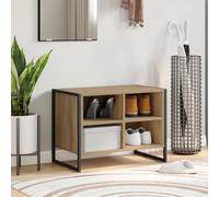 vidaXL Shoe Cabinet Artisian Oak 60 x 35 x 44 cm Engineered Wood, Living Room, Rectangular, Durable, Modern Design for Comfort, Spacious Layout, Ideal for Family Gatherings and Relaxation