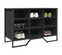 vidaXL Shoe Cabinet Shoe Storage Cupboard Shoe Rack Black Engineered Wood
