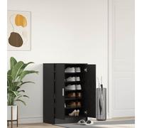 vidaXL Shoe Cabinet Black Oak 60x35x92 cm Engineered Wood shoe storage
