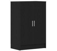 vidaXL Shoe Cabinet Black Oak 60x35x92 cm Engineered Wood shoe storage