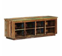 vidaXL Shoe Cabinet Brown 110 x 35 x 40 cm Solid Reclaim Wood, Elegant Living Ro