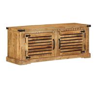 vidaXL Shoe Cabinet Brown 110 x 38 x 45 cm Solid Mango wood, Modern Rectangular
