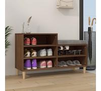 vidaXL Shoe Cabinet Brown Oak 102x36x60 cm Engineered Wood, Brown