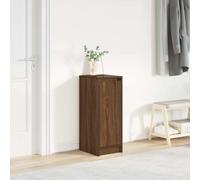 vidaXL Shoe Cabinet Brown Oak 29.5x34x76 cm Engineered Wood
