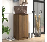 vidaXL Shoe Cabinet Brown Oak 30x35x70 cm Engineered Wood