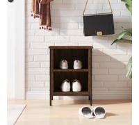 vidaXL Shoe Cabinet Brown Oak 38x35x50 cm Engineered Wood UK HOT