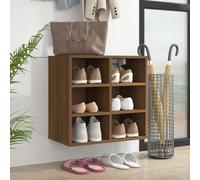 vidaXL Shoe Cabinet Brown Oak 52.5x30x50 cm