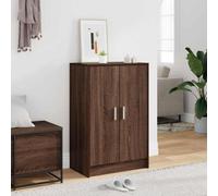 Vidaxl Shoe Cabinet Brown Oak 60X35X92 Cm Engineered Wood