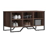 vidaXL Shoe Cabinet Brown Oak 90x38x45.5 cm Engineered Wood UK