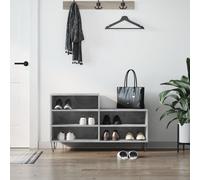 vidaXL Shoe Cabinet Concrete Grey 102x36x60 cm Engineered Wood