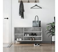 vidaXL Shoe Cabinet Concrete Grey 102x36x60 cm Engineered Wood