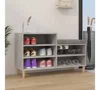 vidaXL Shoe Cabinet Concrete Grey 102x36x60 cm Engineered Wood