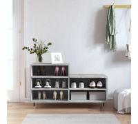 vidaXL Shoe Cabinet Concrete Grey 102x36x60 cm Engineered Wood