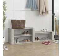 vidaXL Shoe Cabinet Concrete Grey 150x35x45 cm Engineered Wood