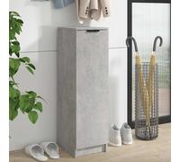 vidaXL Shoe Cabinet Concrete Grey 30x35x100 cm Engineered Wood