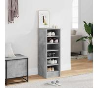 Vidaxl Shoe Cabinet Concrete Grey 31.5X35X90 Cm Engineered Wood