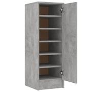 vidaXL Shoe Cabinet Concrete Grey Chipboard Household Shoe Storage Shelf Rack