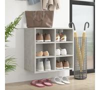 vidaXL Shoe Cabinet Concrete Grey 52.5x30x50 cm