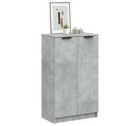 Shoe Cabinet Concrete Grey 59x35x100cm Engineered Wood GF0