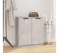 vidaXL Shoe Cabinet Concrete Grey 59x35x70 cm Engineered Wood