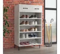 vidaXL Shoe Cabinet Concrete Grey 60x35x105 cm Engineered Wood