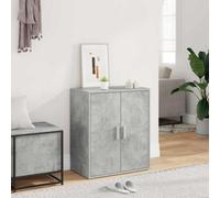 vidaXL Shoe Cabinet Concrete Grey 60x35x70 cm Engineered Wood