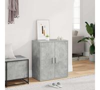 vidaXL Shoe Cabinet Home Bedroom Hallway Furniture Accessories Wardrobe Storage Shoe Rack Storage Organiser Hall Cabinet Chipboard Concrete Grey